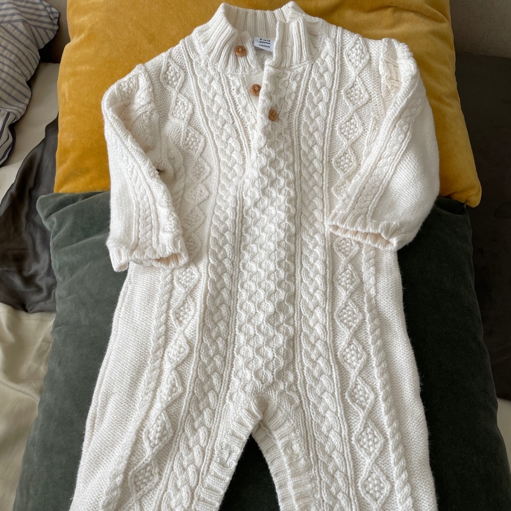 Janie and Jack knit onesie